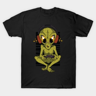 Humor Alien Gamer design, Gaming Tee Gift, Space Lover T-Shirt